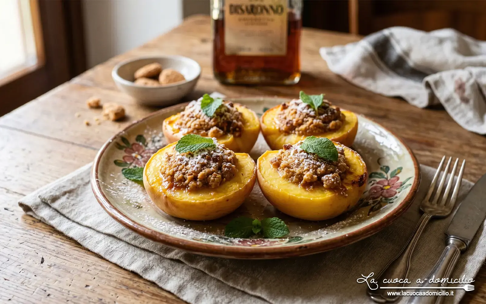 Un Boccone d'Estate Lombarda: Le Dolci Pesche Ripiene all'Amaretto