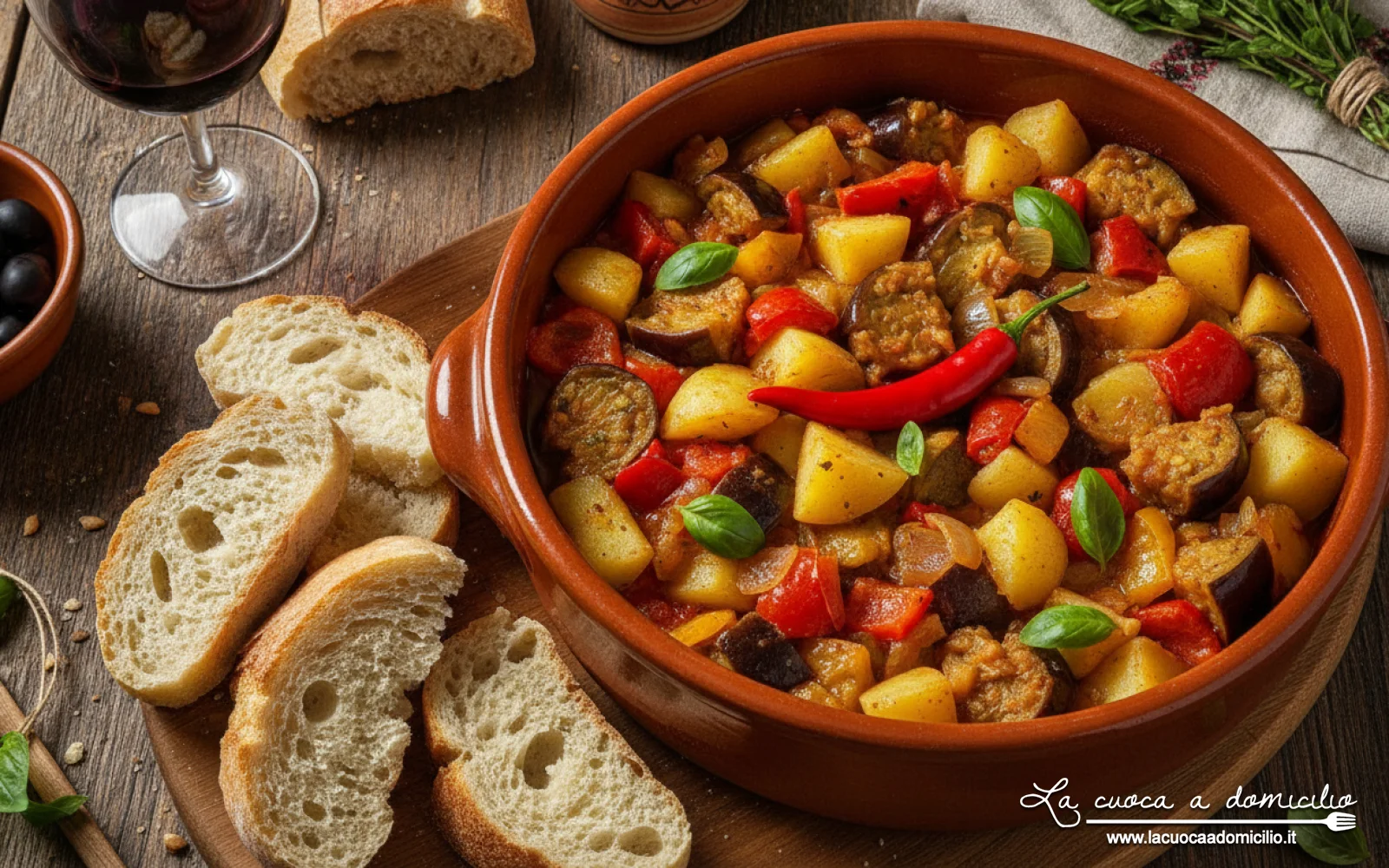 Ciammotta lucana: il ricco contorno di verdure di fine estate