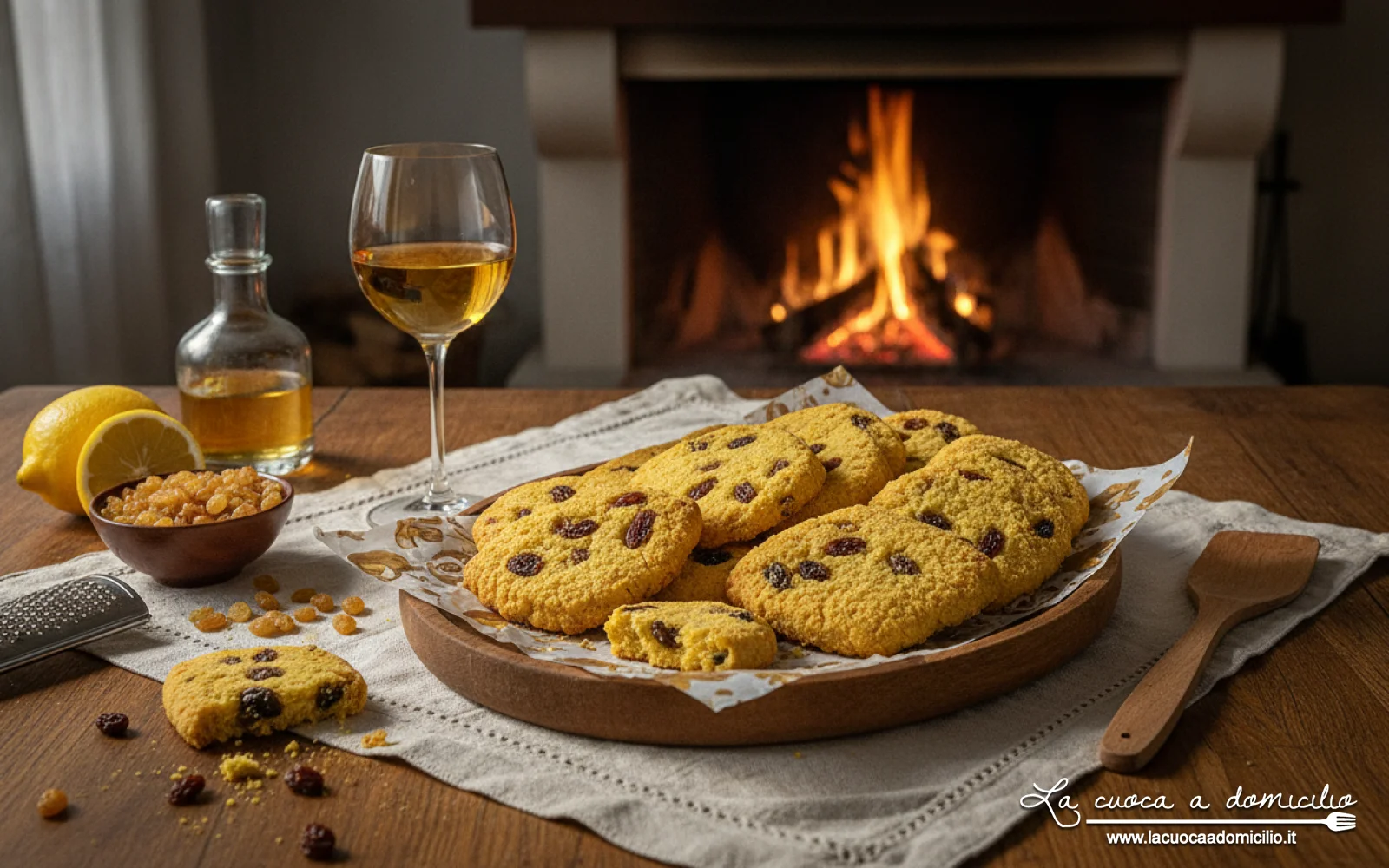 Zaleti veneti: i tradizionali biscotti rustici con farina di mais e uvetta