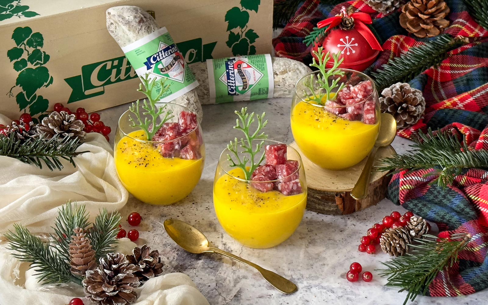 Natale 2023: da Citterio tre idee per la tavola delle feste con protagonisti le diverse forme del salame e i suoi originali abbinamenti